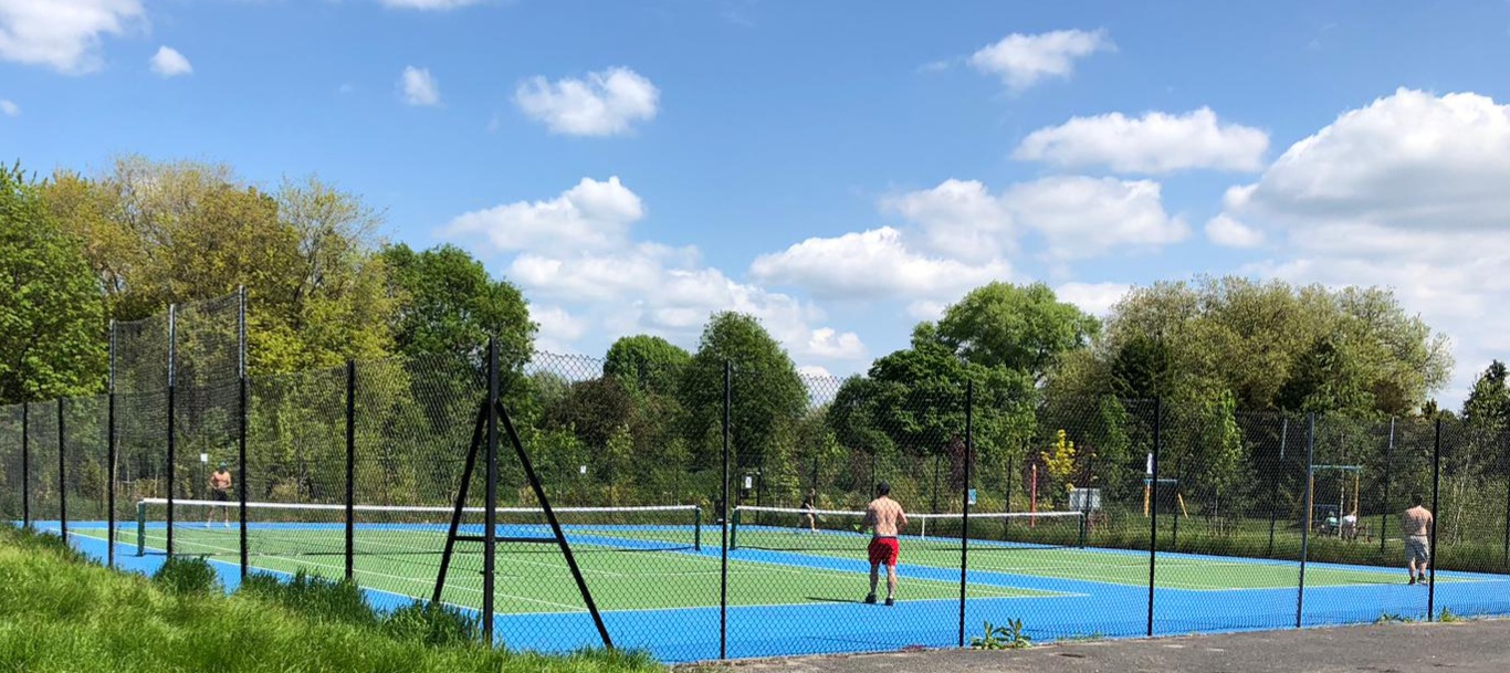 Tennis courts ready for action!